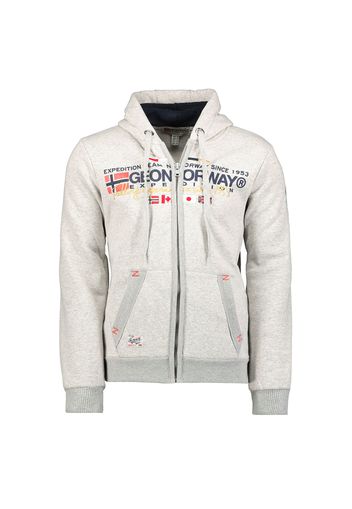 GEOGRAPHICAL NORWAY, Full-zip Con Cappuccio Geographical Norway, Uomo, Blu navy, Taglia: S