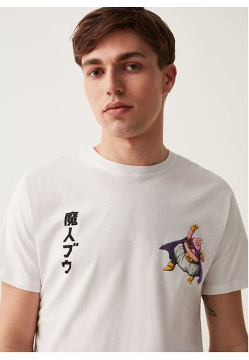 T-shirt Con Stampa Dragon Ball Majin Bu, Uomo, Bianco, Taglia: S