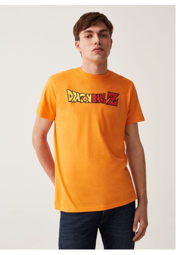 T-shirt Stampa Personaggi Dragon Ball Z, Uomo, Arancione, Taglia: S