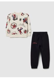 MARVEL, Completo Multicolor Con Stampa Spiderman, Bambino, Nero, Taglia: 3-4