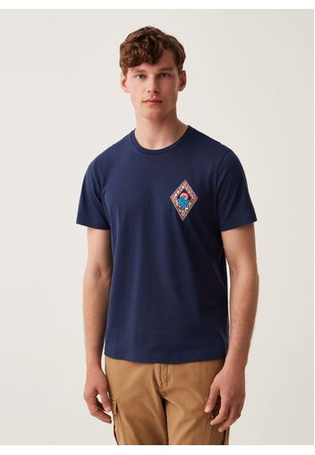 T-shirt In Cotone Stampa Maui And Sons, Uomo, Blu navy, Taglia: S