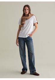 PIOMBO, T-shirt In Cotone Supima, Donna, Nero, Taglia: XXL