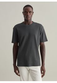 PIOMBO, T-shirt Girocollo In Cotone Contemporary, Uomo, Nero, Taglia: XXL