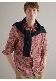 PIOMBO, Camicia In Puro Cotone Multicolor Regular Fit Con Fantasia, Uomo, Multicolor, Taglia: S