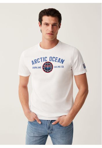 T-shirt In Cotone Nuuk Explorer, Uomo, Bianco, Taglia: XL