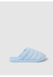 OVS, Pantofole In Misto Velour Azzurre, Donna, Azzurro, Taglia: 36-37