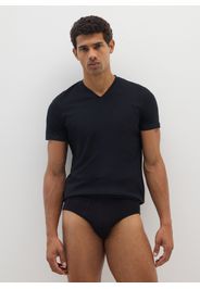 OVS, Bipack Di Slip Neri In Cotone Supima, Uomo, Nero, Taglia: M