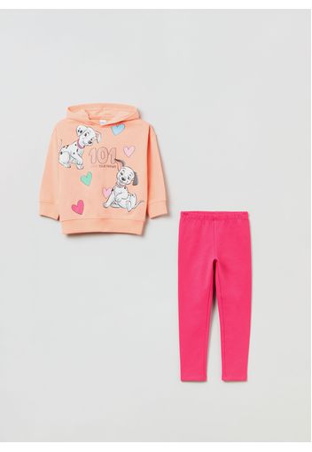 Jogging Set Stampa Disney La Carica Dei 101, Donna, Arancione/Rosa, Taglia: 3-4