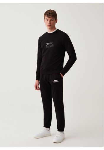 Joggers Da Tennis In Felpa Quick Dry Slazenger, Uomo, Nero, Taglia: S