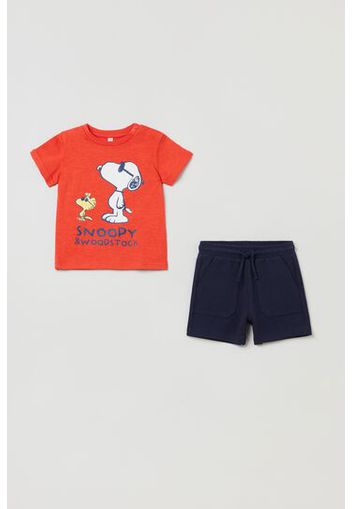 OVS Jogging set t-shirt e pantaloncini stampa Snoopy