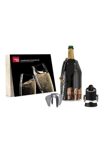 Set champagne Vacu Vin con 3 accessori