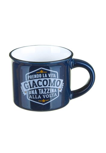 Tazzina caffè con nome Giacomo in gres porcellanato