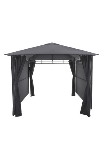 Gazebo da giardino 300x300x400 cm Omelya grigio