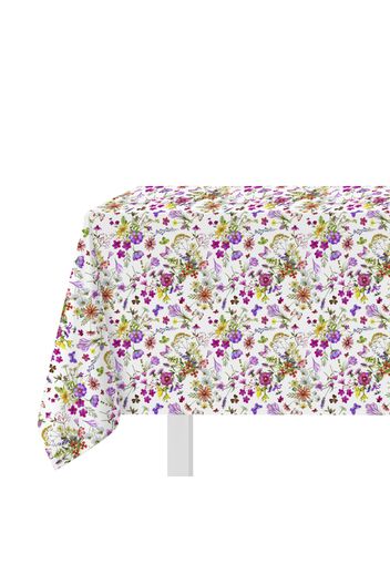 Tovaglia antimacchia 140x180 cm fiori viola