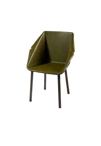 Sedia similpelle 62x90x56 cm Adonis verde