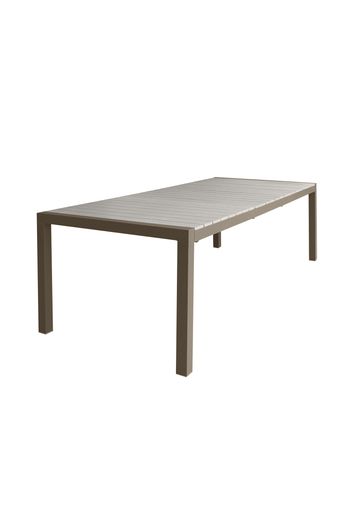 Tavolo da giardino allungabile 162 242x100x74 cm - taupe