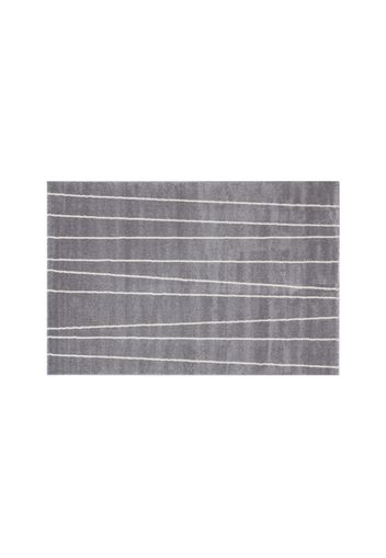 Tappeto grigio e bianco linee 300x200 cm Deep