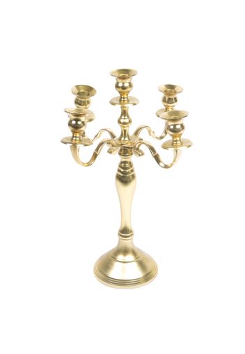 Candelabro a 5 fuochi Versailles dorato