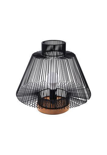 Lampada abat jour nera in ferro 36x32x26 cm - Roy