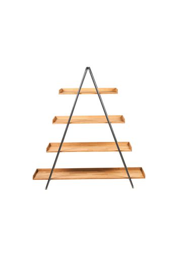 Scaffale piramide 4 ripiani di design 160x170x40 cm