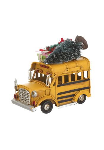 Modellino bus con albero in plastica e metallo, da 11x10x6 cm