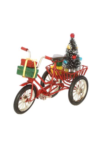 Bicicletta decorazione di Natale in metallo, da 8x12,5x16 cm