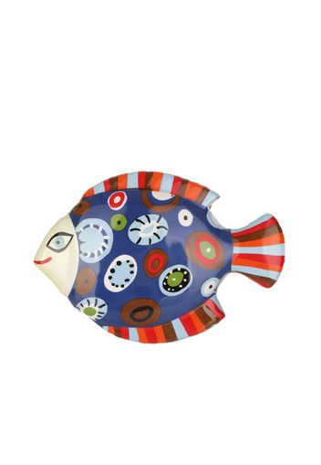 Pesce decorazione da parete in ceramica 22x14x5 cm