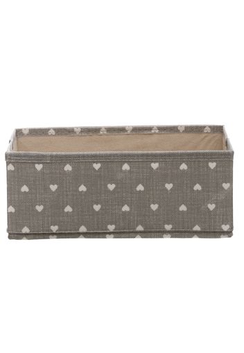 Box grigio in cartoncino e polipropilene Da 28X14X11 cm