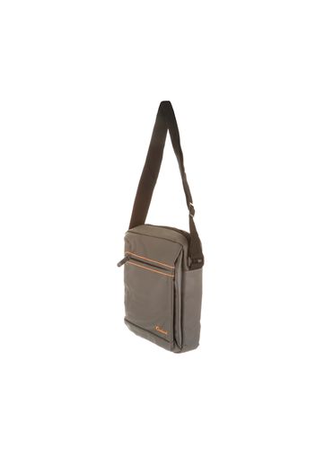 Borsa a tracolla grigia Overland, in poliestere da 19,5x7x24 cm.