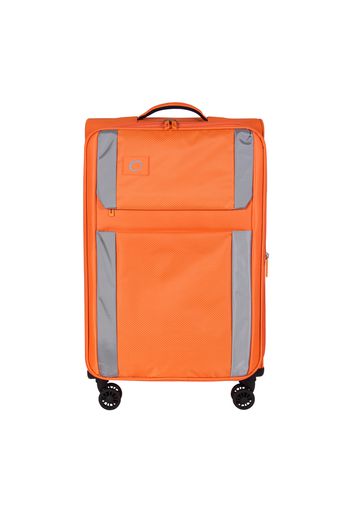 Trolley arancione Overland con 4 ruote, da 42x27x67 cm