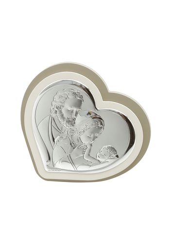 Icona Sacra famiglia In argento e legno, da 13,9X12,9 cm