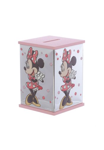 Salvadanaio barattolo Minnie in argento, da 8,1x8,1x11,5 cm