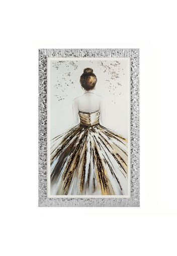 Quadro Beltrami 80x50 cm con argento miro silver ballerina