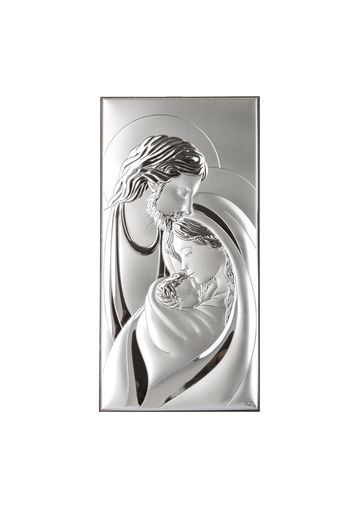 Icona Sacra Famiglia 12x24 cm con argento Miro Silver