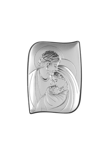 Icona Sacra Famiglia 13,5x18 cm con argento Miro Silver