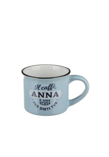 Tazzina caffè con nome Anna in gres porcellanato