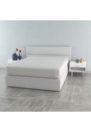 Lenzuolo matrimoniale in cotone con angoli altezza 40 cm grigio Datex