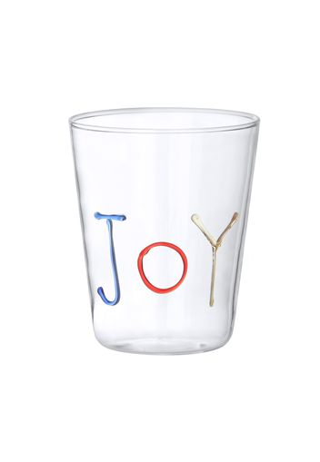 Bicchiere scritta Joy in vetro borosilicato, da 380 ml