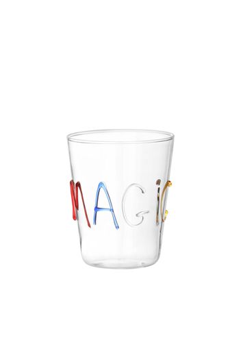 Bicchiere scritta Magic in vetro borosilicato, da 380 ml