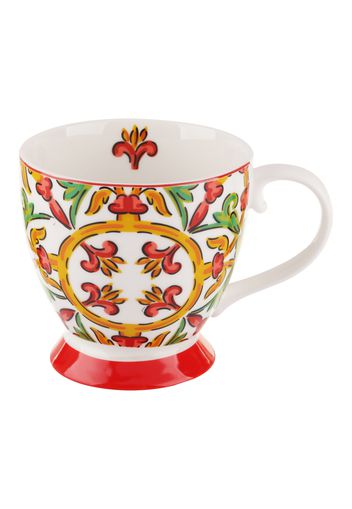 Kasanova, Tazza tè 450 ml maiolica rossa e verde