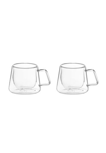 Set tazzine tè trasparenti in vetro borosilicato, da 200 ml