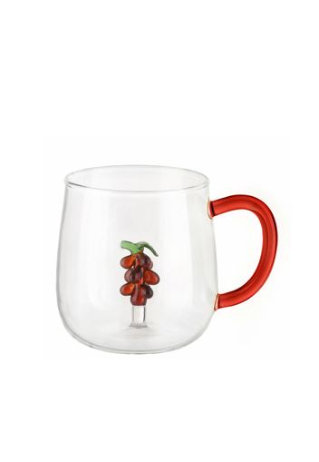 Mug in vetro borosilicato 380 ml uva