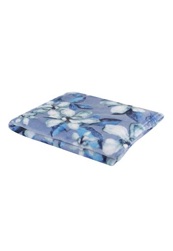 Coperta 125x155 cm Design fiori blu