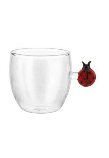 Tazzina in vetro borosilicato 120 ml coccinella