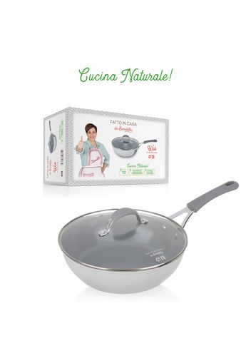 Wok induzione 28 cm con coperchio Fatto in casa da Benedetta