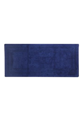 Tappeto bagno 60x130 cm cotone blu