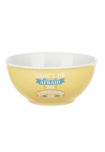 Tazza bolo scritta 800 ml in porcellana giallo opaco