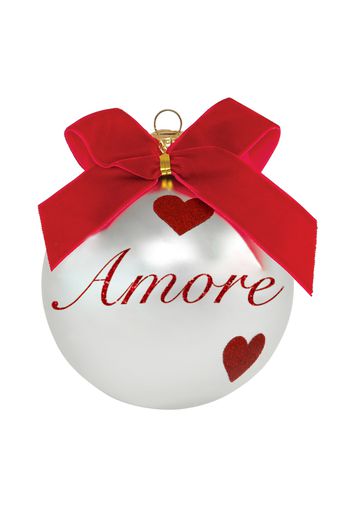 Pallina di Natale con scritta Amore 10 cm