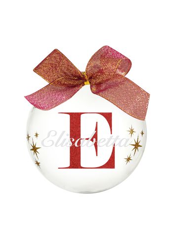 Pallina natale con nome Elisabetta 10cm