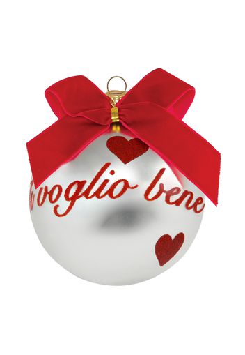 Pallina Natale Ti Voglio Bene perlata 10 cm